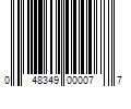 Barcode Image for UPC code 048349000077