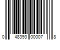 Barcode Image for UPC code 048393000078