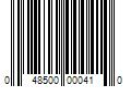 Barcode Image for UPC code 048500000410