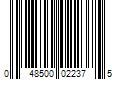 Barcode Image for UPC code 048500022375