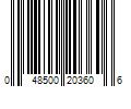 Barcode Image for UPC code 048500203606