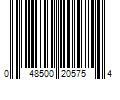 Barcode Image for UPC code 048500205754