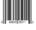 Barcode Image for UPC code 048500250112