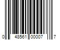 Barcode Image for UPC code 048561000077