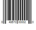 Barcode Image for UPC code 048570000020