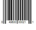 Barcode Image for UPC code 048600000211