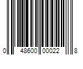 Barcode Image for UPC code 048600000228