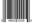 Barcode Image for UPC code 048600000259