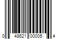 Barcode Image for UPC code 048621000054