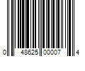 Barcode Image for UPC code 048625000074