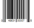 Barcode Image for UPC code 048631000075