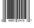 Barcode Image for UPC code 048661004197