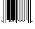 Barcode Image for UPC code 048683000054