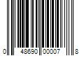 Barcode Image for UPC code 048690000078