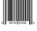 Barcode Image for UPC code 048700000920