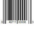 Barcode Image for UPC code 048711000063