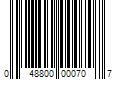 Barcode Image for UPC code 048800000707