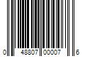 Barcode Image for UPC code 048807000076