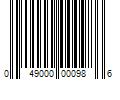 Barcode Image for UPC code 049000000986