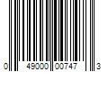 Barcode Image for UPC code 049000007473