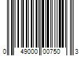 Barcode Image for UPC code 049000007503