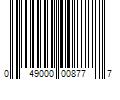 Barcode Image for UPC code 049000008777