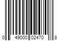 Barcode Image for UPC code 049000024708