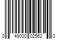 Barcode Image for UPC code 049000025620