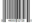 Barcode Image for UPC code 049000027280