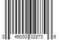 Barcode Image for UPC code 049000028706