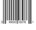 Barcode Image for UPC code 049000030761