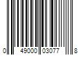 Barcode Image for UPC code 049000030778