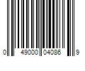 Barcode Image for UPC code 049000040869