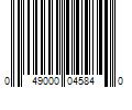 Barcode Image for UPC code 049000045840