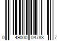 Barcode Image for UPC code 049000047837