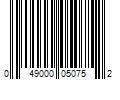 Barcode Image for UPC code 049000050752