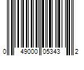 Barcode Image for UPC code 049000053432