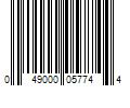 Barcode Image for UPC code 049000057744