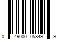 Barcode Image for UPC code 049000058499