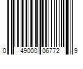 Barcode Image for UPC code 049000067729