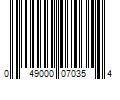 Barcode Image for UPC code 049000070354