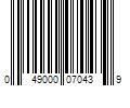 Barcode Image for UPC code 049000070439