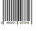 Barcode Image for UPC code 0490001007816