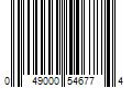 Barcode Image for UPC code 049000546774