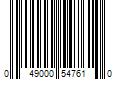 Barcode Image for UPC code 049000547610