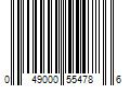 Barcode Image for UPC code 049000554786