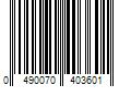 Barcode Image for UPC code 0490070403601