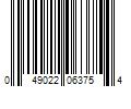 Barcode Image for UPC code 049022063754