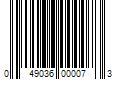 Barcode Image for UPC code 049036000073