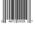 Barcode Image for UPC code 049072000297